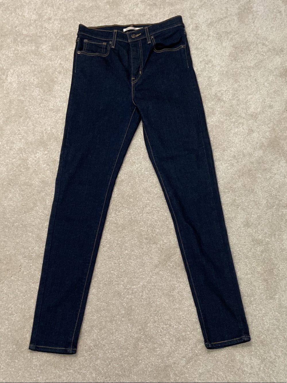 Levi’s Mile High Super Skinny Jeans Dark Wash Altitude Size 28